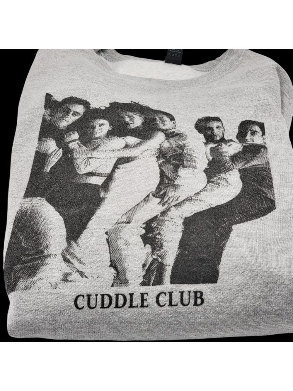 Vtg Y2K 2000s Cuddle Club Friends TV Show Graphic Sweatshirt Crew Neck